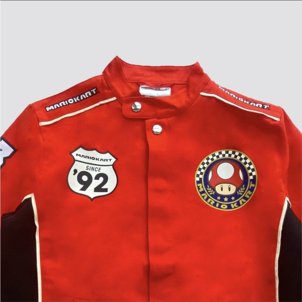 Nintendo Mario Kart Red & Black Racing Jacket - Picture 7 of 8